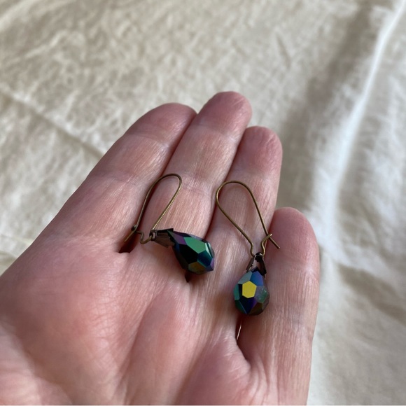 Iridescent Drop Earrings - Picture 7 of 7